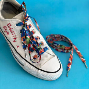 lacets tissu faits main Motif Colombina