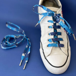 Lacets en tissu faits main motif Pedrolino