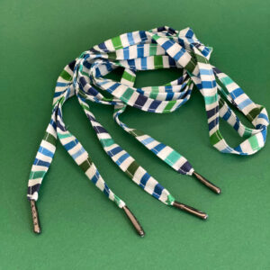lacets en tissu faits main motif rayures Michel